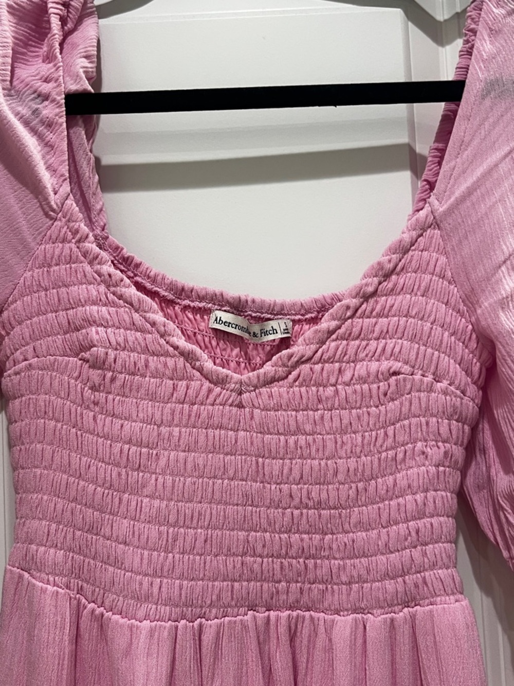 Abercrombie Pink Smocked Maxi Dress - Picture 3 of 3